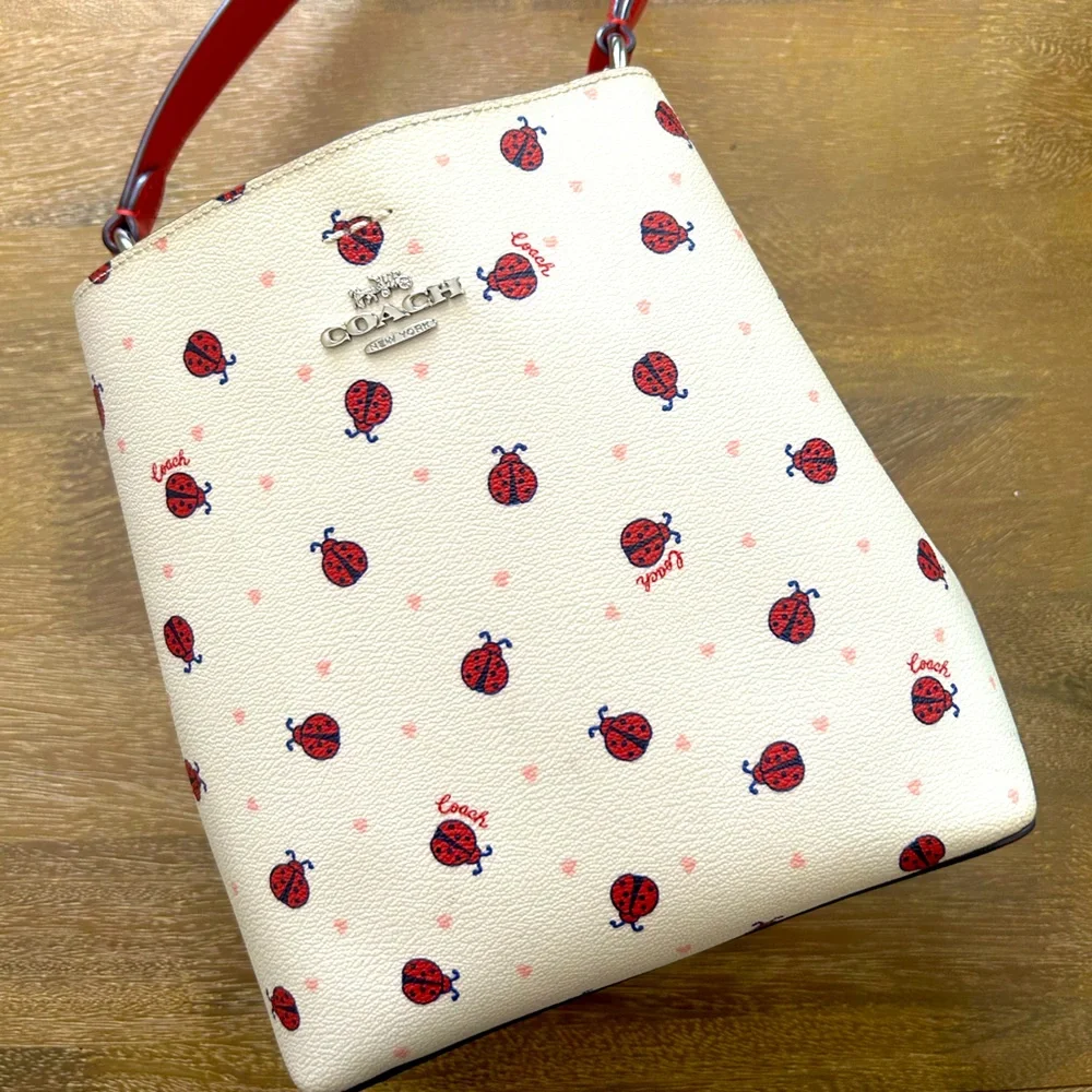 RARE COACH 🐞 ladybug bucket purse